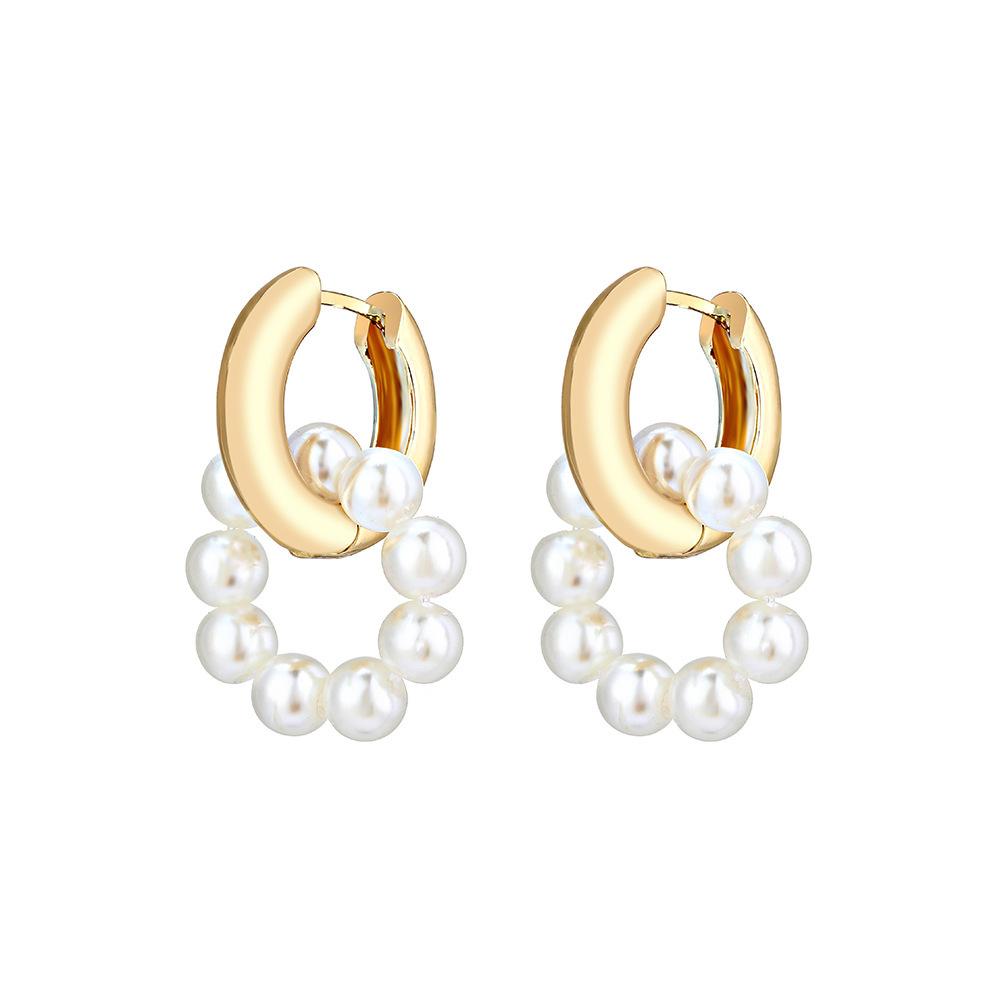 Sophisticated Pearl Earrings Alloy Material For Women Ideal Gifting For