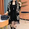 Middle-aged and elderly women's spring and autumn fashion long outer wear