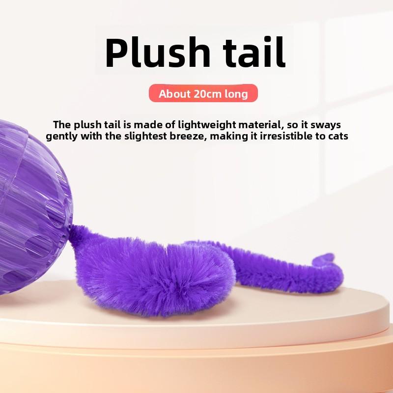 Cat-jumping Caterpillar Pet Balls That Can't Be Bitten Through, Interactive and Durable Rubber Throwing Balls, Hole Balls, and Jumping Ball Toys