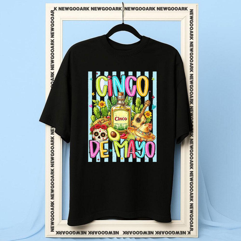 Mexican Fiesta Party inco De Mayo Viva La Fiesta Sugar Skull Fiesta Vibes tshirt Women Unisex Casual cotton printed t shirts