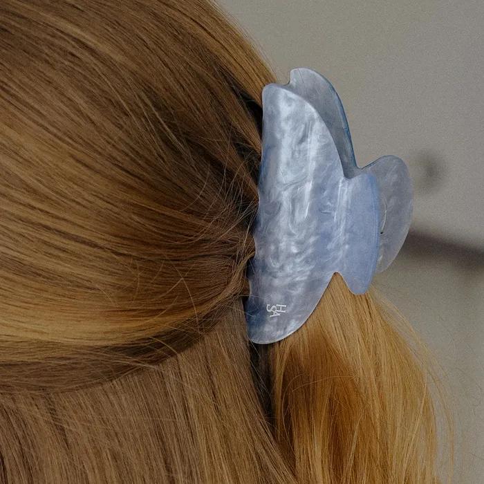 HLD007 Marbling Round Hair Clip