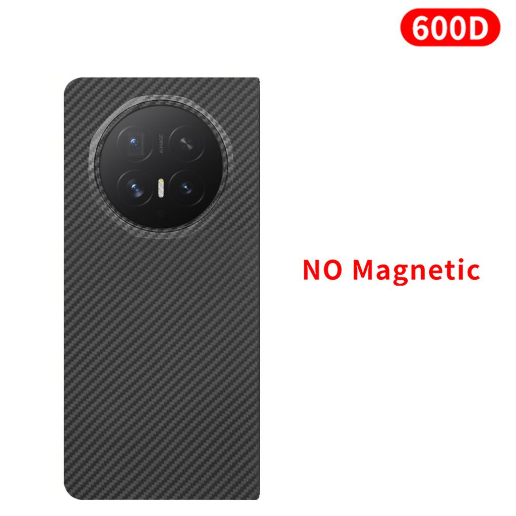 For Honor Magic V6 Carbon Case 600D Kevlar Fiber Aramid Fiber Fabric Ultra Thin Hard Cover Magnetic Black Slim Light Red Premium