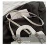 Trendy 2025 Argyle Embroidered Korean-Style Large Capacity Crossbody Handheld Bag