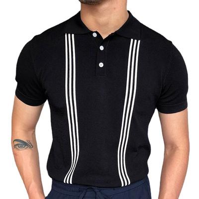 New Summer Men's Polo Shirt Loose Breathable Stretch Men's Short Sleeve T-Shirt
