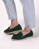 Kadın Loafer Ayakkabı Krula 5033 36 yeşil süet