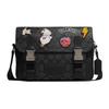 New Disney, Collaboration Track With Cow Leather Shoulder Bag, Crossbody Bag Large Size Women's Black CC037-QBPHT