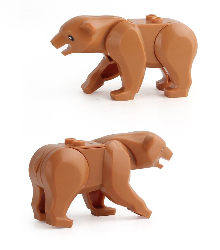 Tierfiguren Dinosaurier Tiger Hai Wolf Affe Giraffe Dinosaurier Figur Modell Bausteine Spielzeug für Kinder Kinder Geschenke