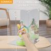 EOMMOE Figure Display Case [Magnetic Door] [UV Protection] Acrylic Display Case with Base and Mirrored Back, 40cm Wide x 30cm Deep x 30cm High