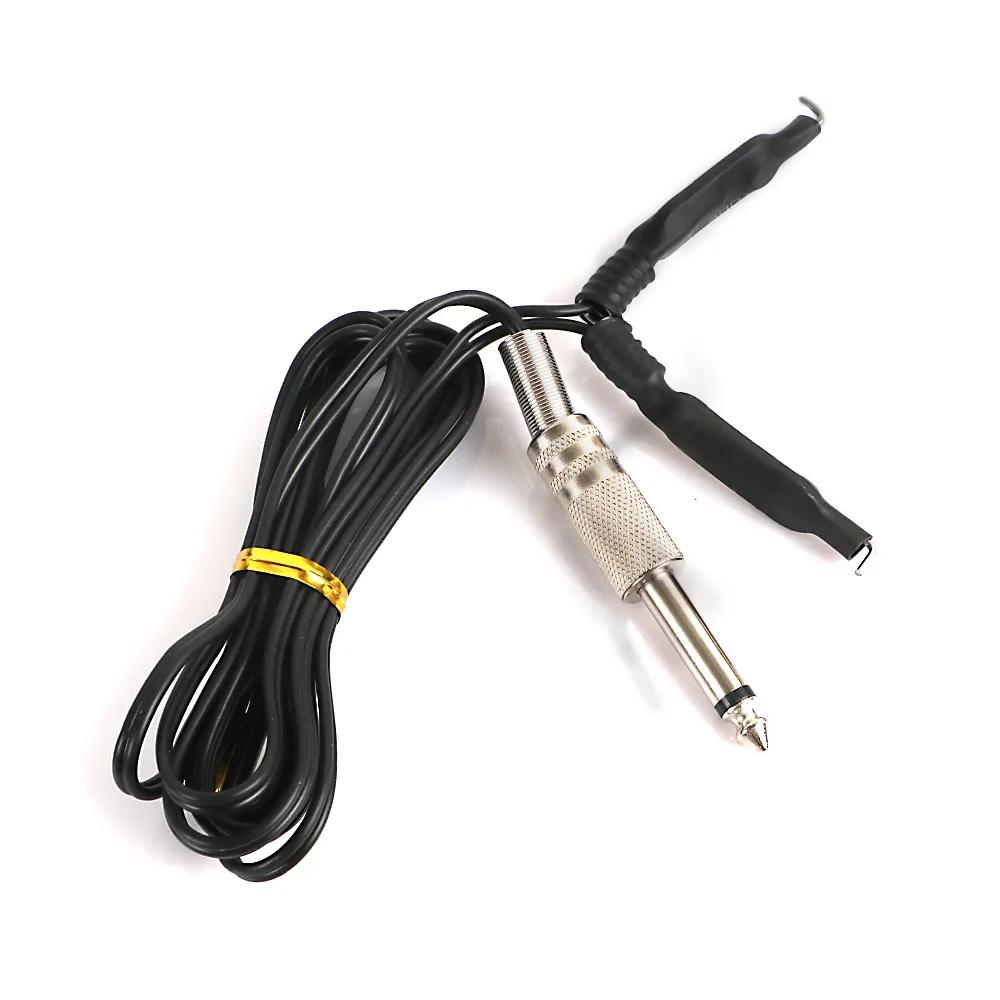 Mini-Tattoo-Netzteil-Set, schwarz, Fußschalter-Pedal-Set, ABS-Kunststoff, rutschfest, langlebig, stark, tragbar, 1,5 m Clip-Kabel