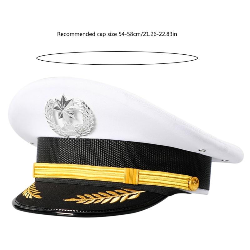 Roleplay Uniform Hat Unisex Adult Security Guard Hat Party Gathering Hat Wide Brimmed Hat