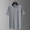 Large size ice silk short-sleeved t-shirt quick-drying breathable t-shirt men's summer new men's crew neck fat sports outdoor top