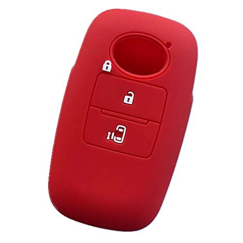 

Kinotaka Toyota Daihatsu эксклюзивный силиконовый чехол для смарт-ключа 2 кнопки Rise Rocky Taft Thor New Tanto/Tanto Custom и т. д.. (красный)