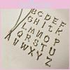 Trendigt Kreativt 26 Bokstavs Hänge Pärlhalsband Modernt Geometriskt Smycke För Kvinnor