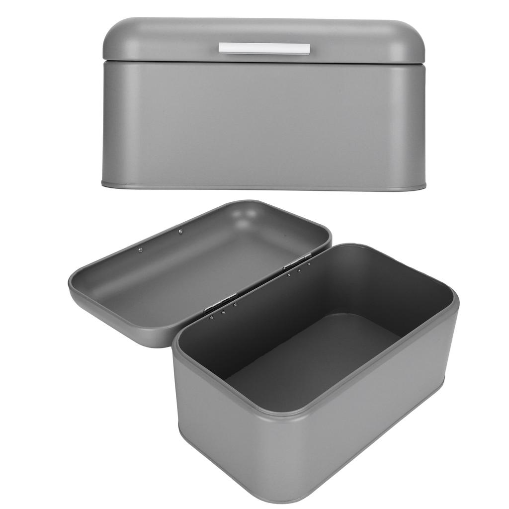 Bread Storage Box Organizer Food Pastries Storage Container for Kitchen Bakery Gray