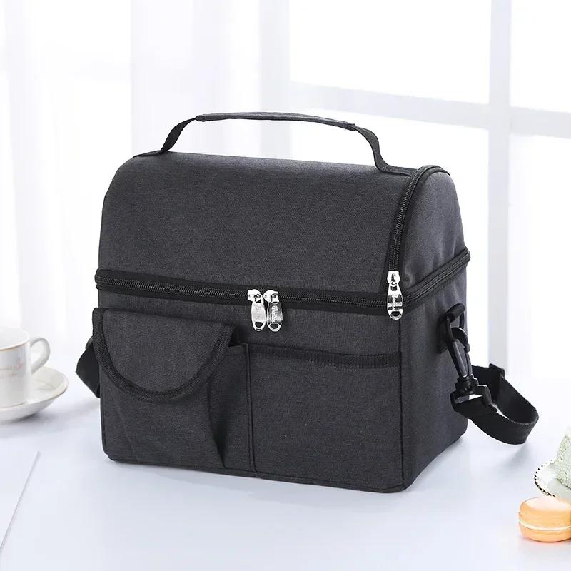 Damen Lunchtasche Wiederverwendbar Isoliert Thermotasche Herren Multifunktional 8L Kühl- und Warmhalte-Lunchbox Auslaufsicher Wasserdicht