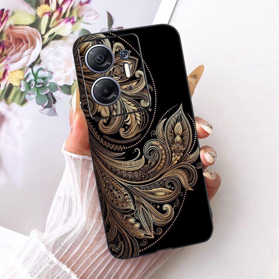For Infinix Hot 30 5G X6832 Cool Dragon Tiger Pattern Phone Case For Infinix Hot30 5G Black Silicone Soft Cases