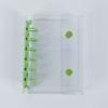 Candy Color Macaron-Themed A7 Binder Cover 6-Hole Transparent Collectible Organizer Double Button Widening Collect Book