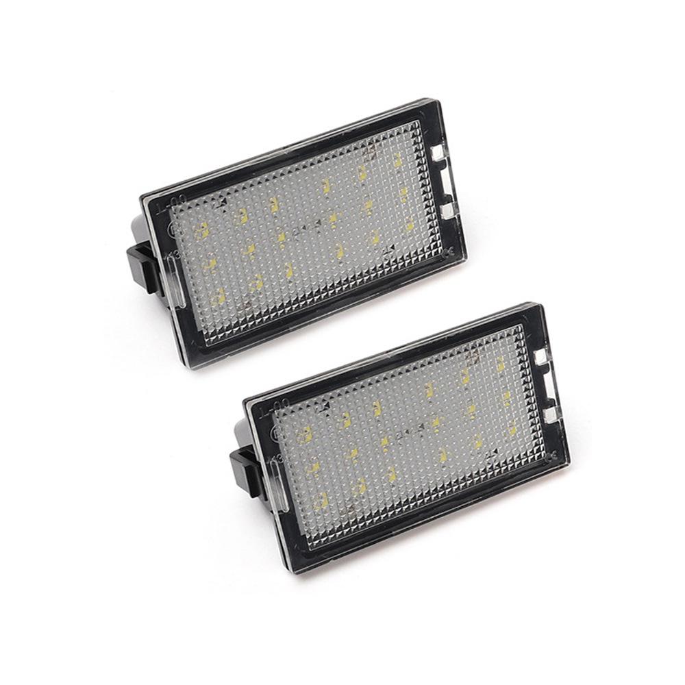 18 LED License Plate Lights for Land Rover Discovery/Freelander LR2, Black, 2-Pack