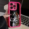 LZ30 Tiger Lion Cat Silicone Phone Case for iPhone 11 13 14 15 16 Pro Max 7 8 16 Plus 12 mini XS Max XR Shockproof Back Cover