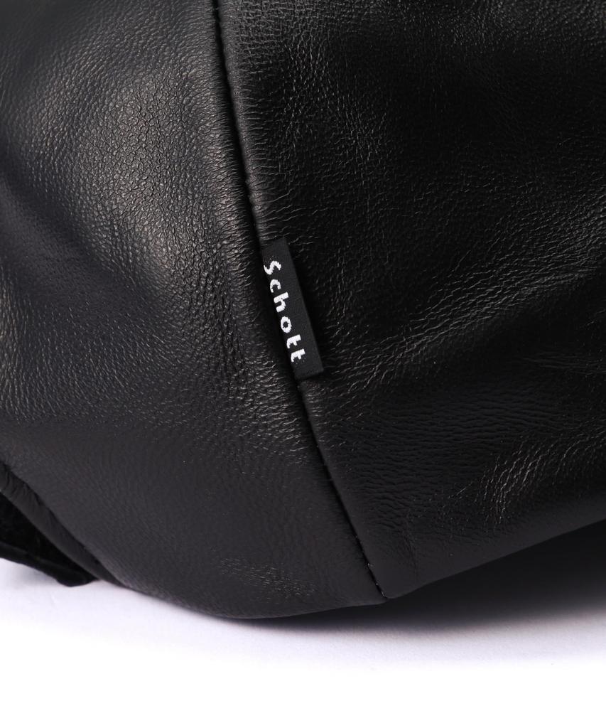 LEATHER CAP F 010 Black [Schott] B.B Men's 782-5974008