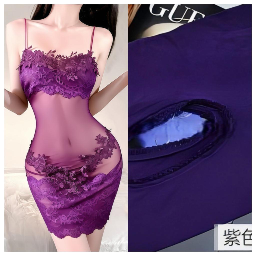 Sex underwear large size sexy inner French lace suspender pure desire spice girl slim-fit hip-wrapped nightdress women