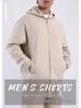 Herren Kapuzenjacke mit Reißverschluss - Herbst/Winter Smart Casual Oberbekleidung mit Taschen (2024)