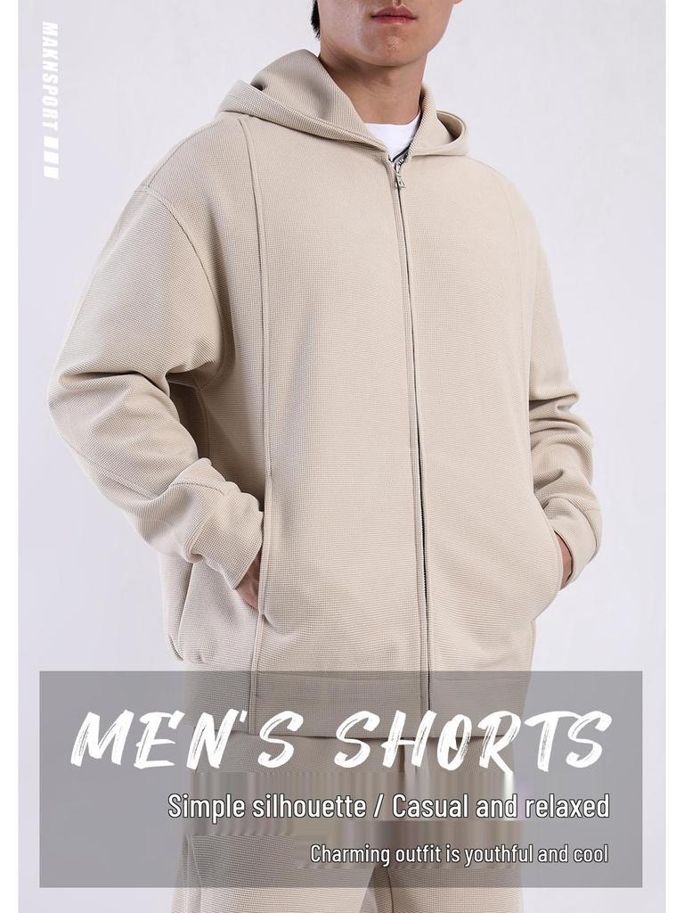 Herren Kapuzenjacke mit Reißverschluss - Herbst/Winter Smart Casual Oberbekleidung mit Taschen (2024)