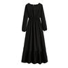 Lady Maxi Dress High Waist Daily Wear Soft Beautiful Big Swing Women Fall Dress Women Garment
