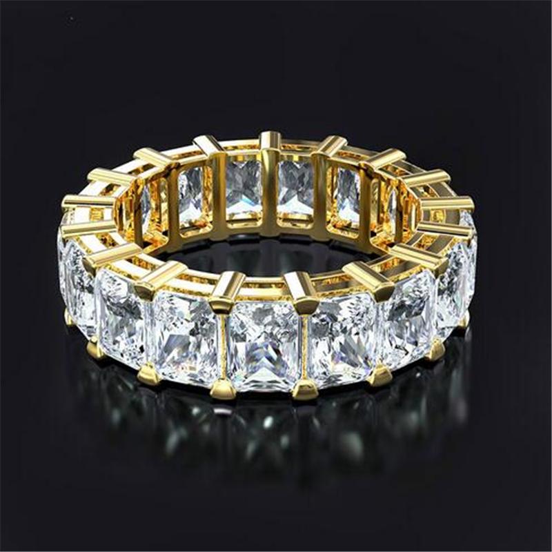 Wholesale Eternity Band Promise ring 925 Sterling silver Diamond cz Engagement Wedding Rings for women Men Finger Party Jewelry