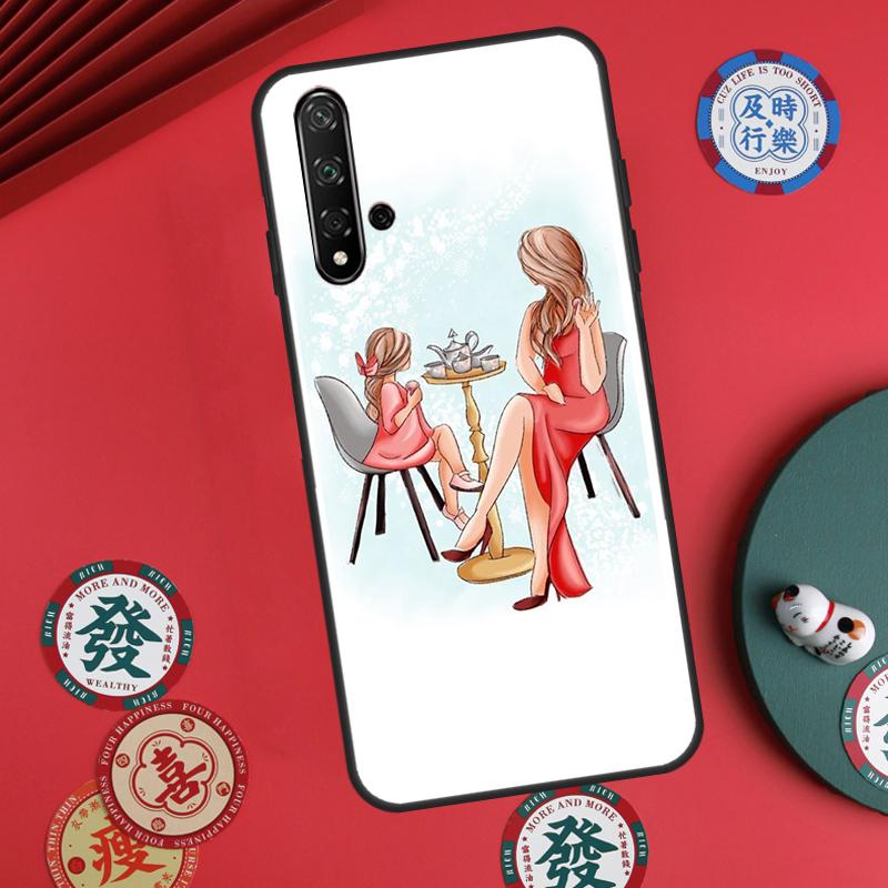 Super Mom Baby Girl Son Daughter For Huawei Nova 11i 8i 12i 12s 9 10 SE Y60 Y70 Y90 Y72 Y73 Y61 Y91 P60 Pro P30 P40 Lite Case