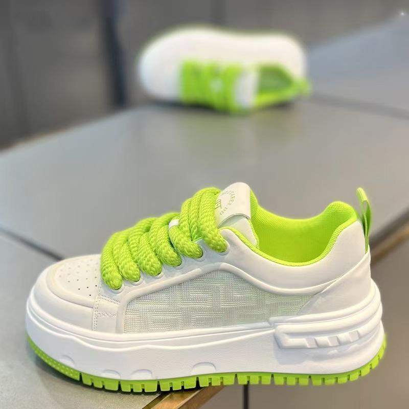 Casual board shoes thick sole invisible inner height increase CM spring and summer sports leisure mesh shoes