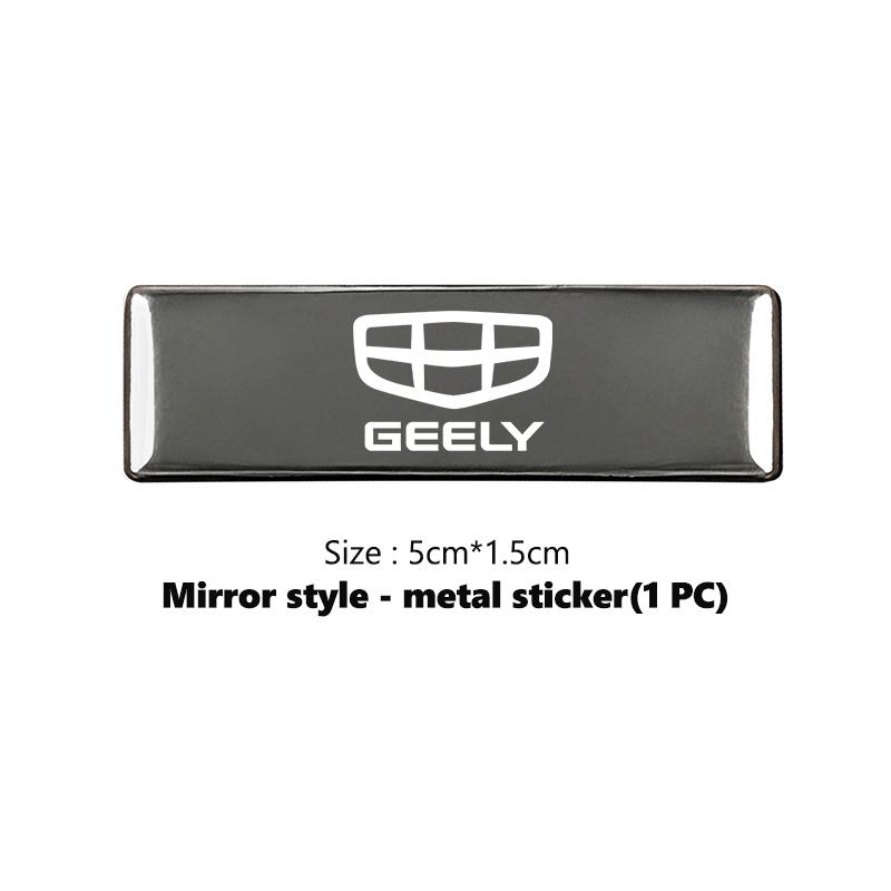 QADB7 Car Body MetalUniversal Emblem Auto Decals Accessories For Geely Tugella Atlas Pro Coolray Geometry C Emgrand ec7 Monjaro