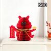 Chinese Lunar New Year 2026 3D Honeycomb Ornament Paper Apple Pear Desktop Ornament Traditional Spring Festival Photo Props