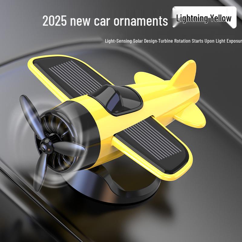 

Солнечный вращающийся самолет для крепления на автомобиль – Уникальное украшение для консоли салона