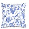 Home Decor Blue Floral & Bird Pattern Pillow Covers Pattern Cushion Cover Suitable For Sofa Bedroom Car Pillow Cover