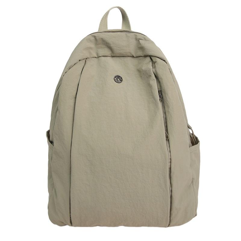 New Ultra-light Puff Waterproof Nylon Cloth Versatile Backpack Women's Color Cloth Bag Simple Travel Women's Backpack