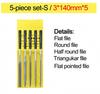 Premium Needle File Set Precision Round Half Round Flat Square Triangle Hand Files for Woodwork Tools Metal File Wood Carving