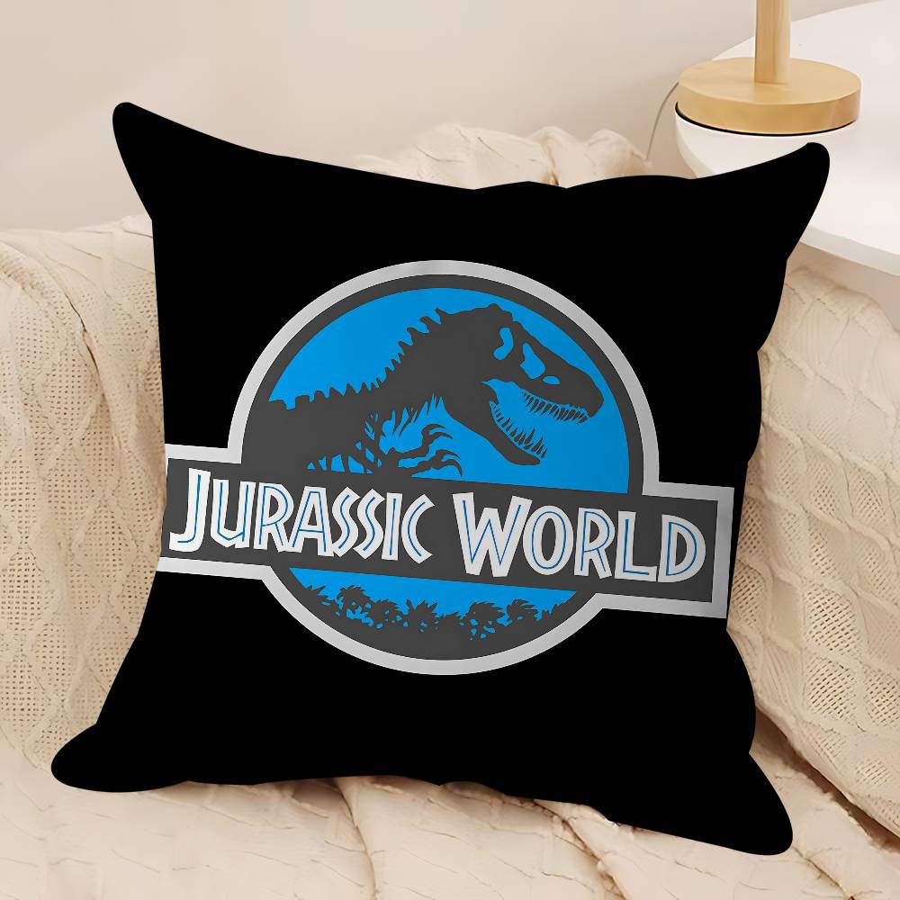 

J-Jurassic World Stitch Lucky Dragon Pillow Cover Sofa Cushion Cover Home Room Decoration Children Gift 12x12Inch