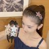Five-Pointed Star Headband: Rhinestone Flocking Hairpin Clip for Hairstyling and Face Washing.