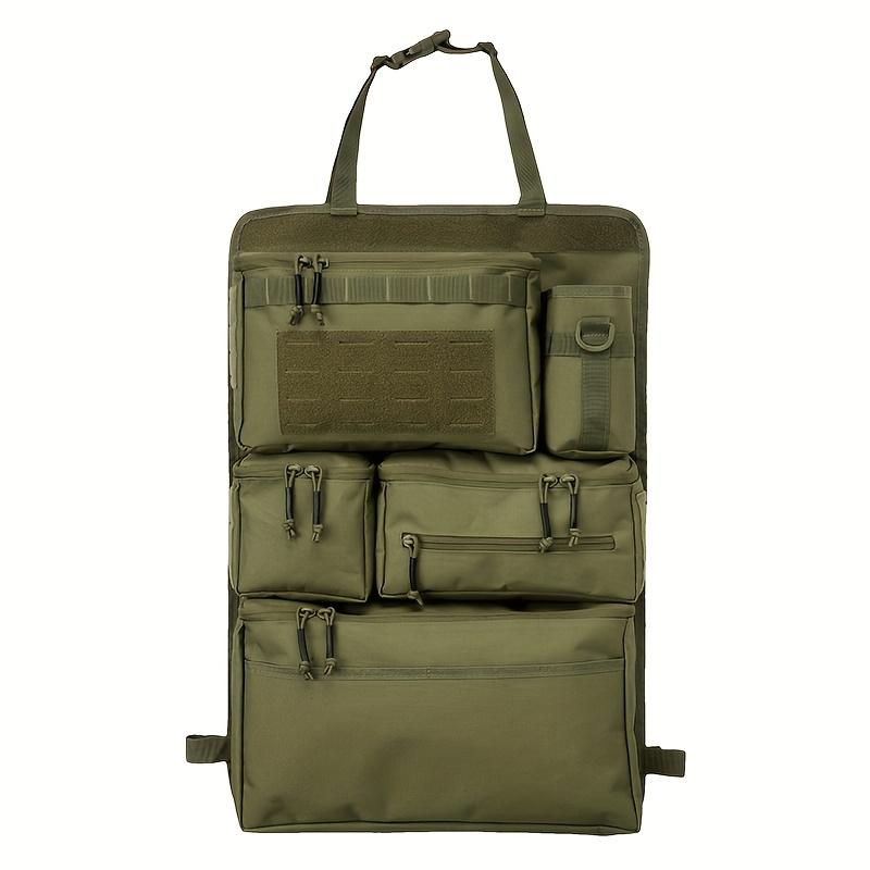 Multifunctional luggage organizer and storage bag, tactical storage bag for car rear seats, hanging rear seat bag