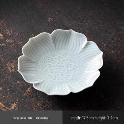 Zen Lotus Ceramic Fruit & Snack Plate