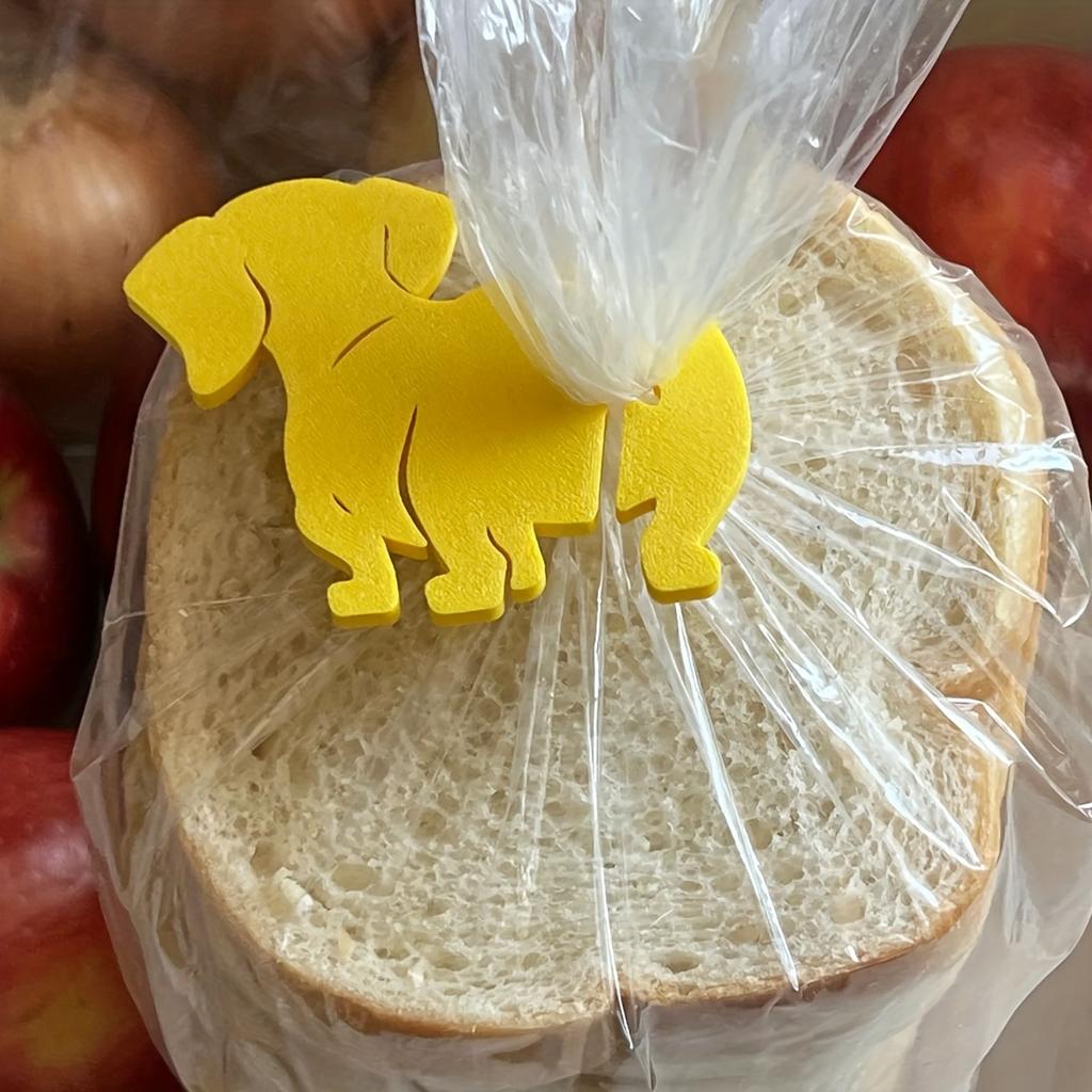 2pcs Dog-Themed Reusable Sealing Clips for Food Bags – Moisture & Dust Proof, Multi-Purpose Kitchen Organizer