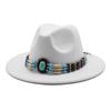 Jazz Hat Woolen Imitation Wool Felt Hat Neutral Versatile Top Hat Men'S And Women'S Cowboy Hats