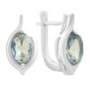 Silver Earrings with Mystic Topaz 1.817ct (2190240)