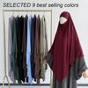 Premium Cotton Jersey Khimar Stretchy Lightweight Breathable One Layer Islam Muslim Women Eid Ramadan Long Prayer Hijab Khimar