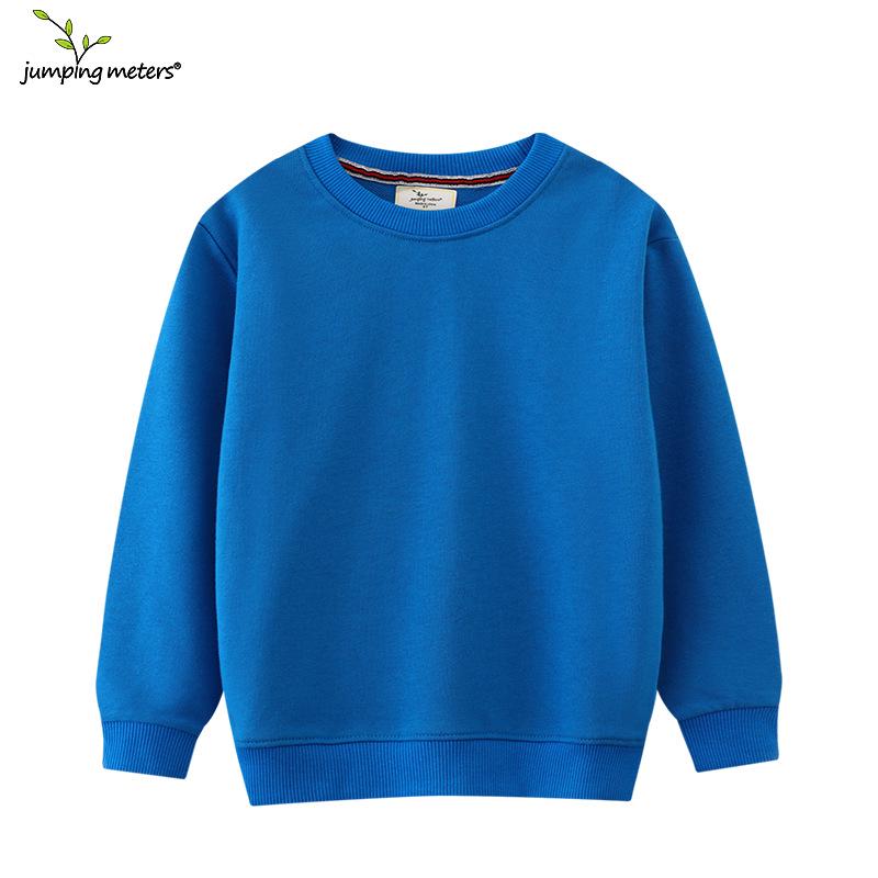 

Осенние детские однотонные толстовки с длинными рукавами 2024 года — пуловеры с круглым вырезом для мальчиков и девочек 6T for height 120-125 cm