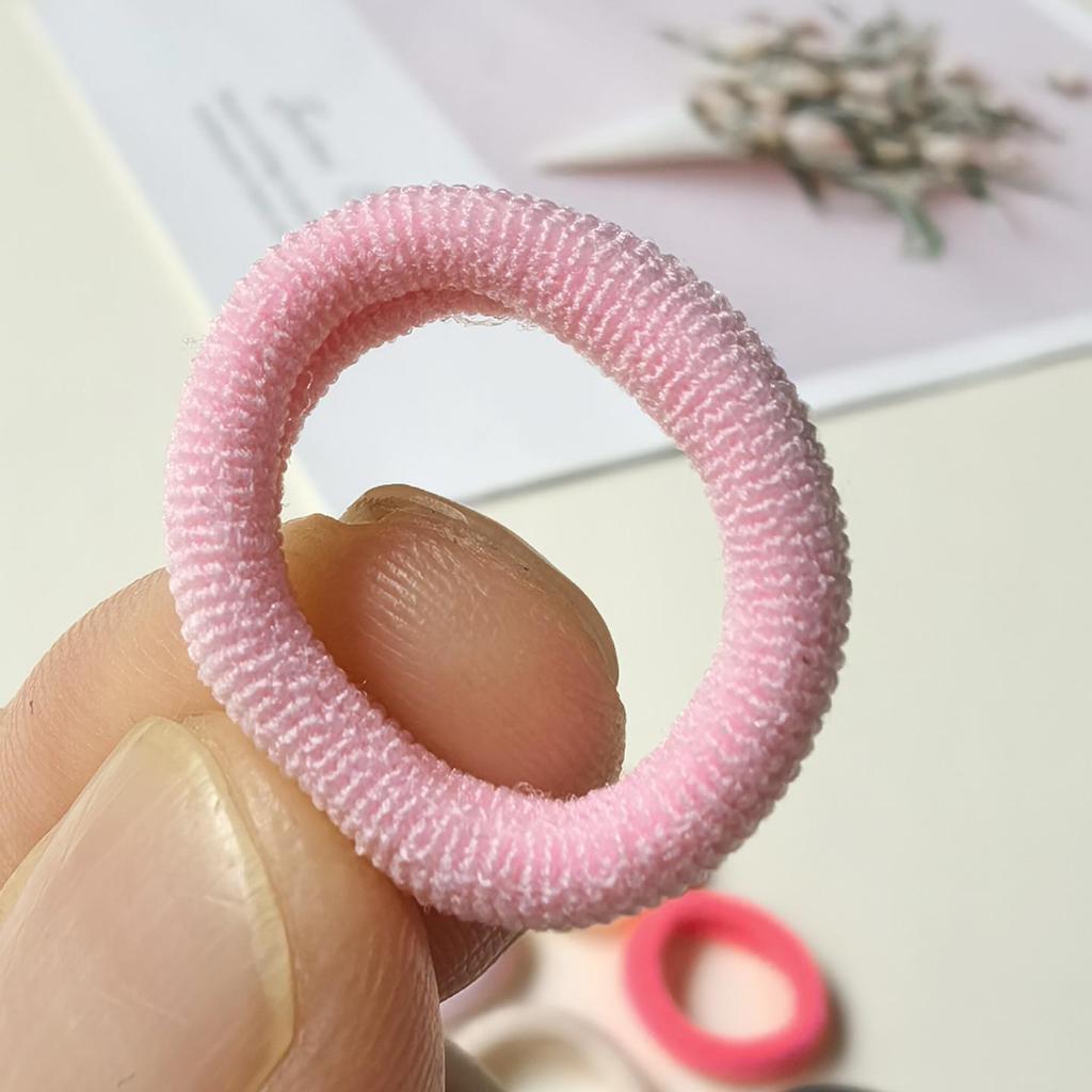 100pz Elastici per Capelli in Spugna per Bambini - Elastici Morbidi, Piccoli e Delicati sui Capelli per Ragazze