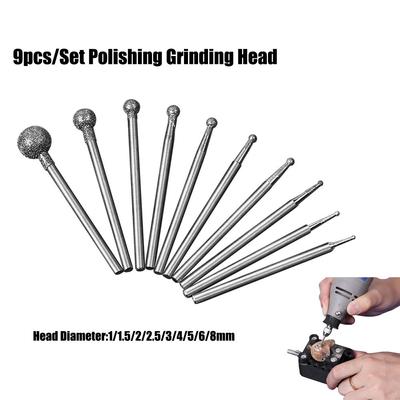 Tools Polishing Grinding Head Diamond Grind Jade Carve Tool Needle Head Cutter Grindings Bit