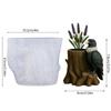 Flower Pot Silicone Mold Concrete Cement Plant Pot Mold Flowerpots Epoxy Resin Mold Makeup Brush Holders Organizers Mold