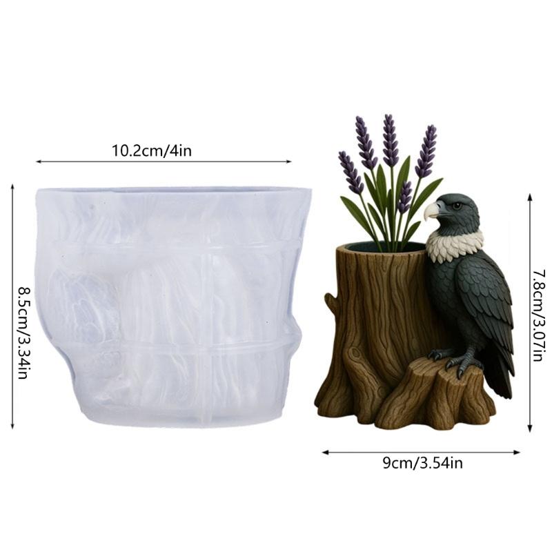 Flower Pot Silicone Mold Concrete Cement Plant Pot Mold Flowerpots Epoxy Resin Mold Makeup Brush Holders Organizers Mold